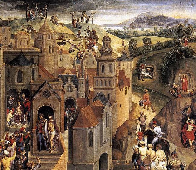 Hans Memling Scenes from the Passion of Christ Sweden oil painting art